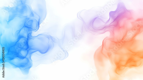 Abstract colorful smoke patterns, soft pastel colors, graphic design element, possible use as background, wallpaper or art print photo