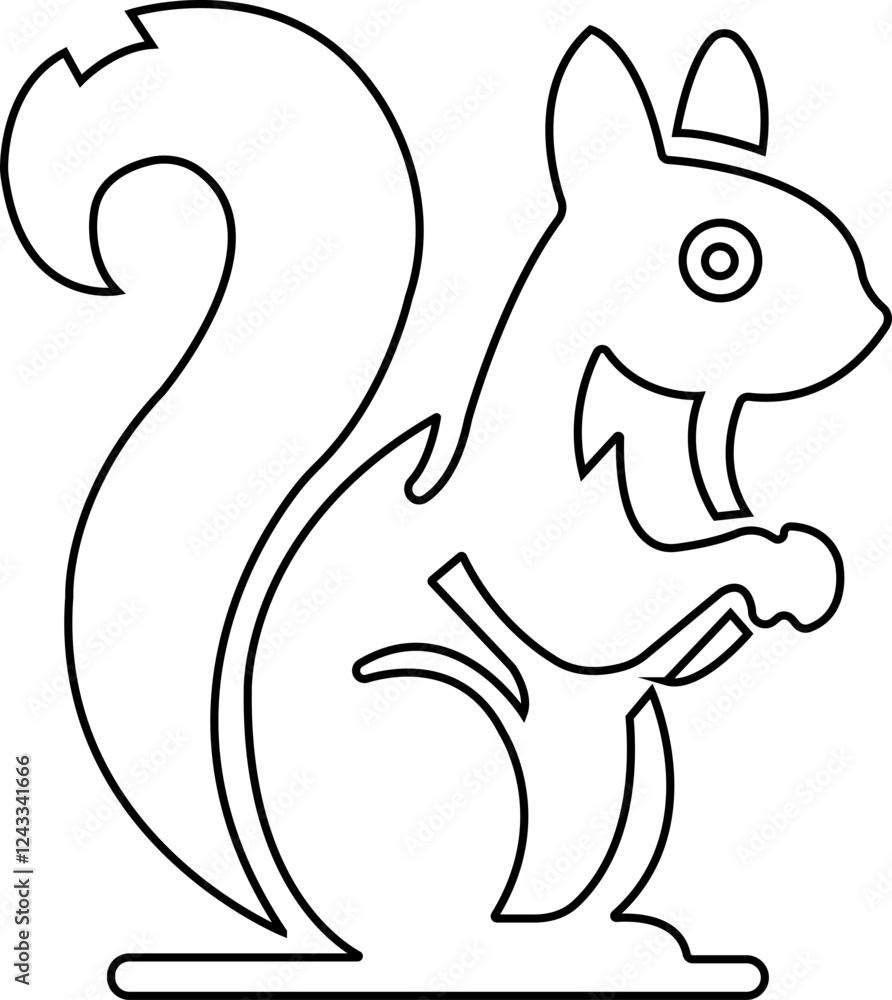 Squirrel Icon.simple flat squirrel icon silhouette vector.this is forest wild animal running standing and jumping vector squirrel.Vector squirrel silhouette view side for retro logo. Squirrel Icon.simple flat squirrel icon silhouette vector.this is forest wild animal running standing and jumping vector squirrel.Vector squirrel silhouette view side for retro logo.