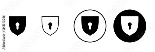 Security icon vector. protection sign and symbol. privacy. vpn