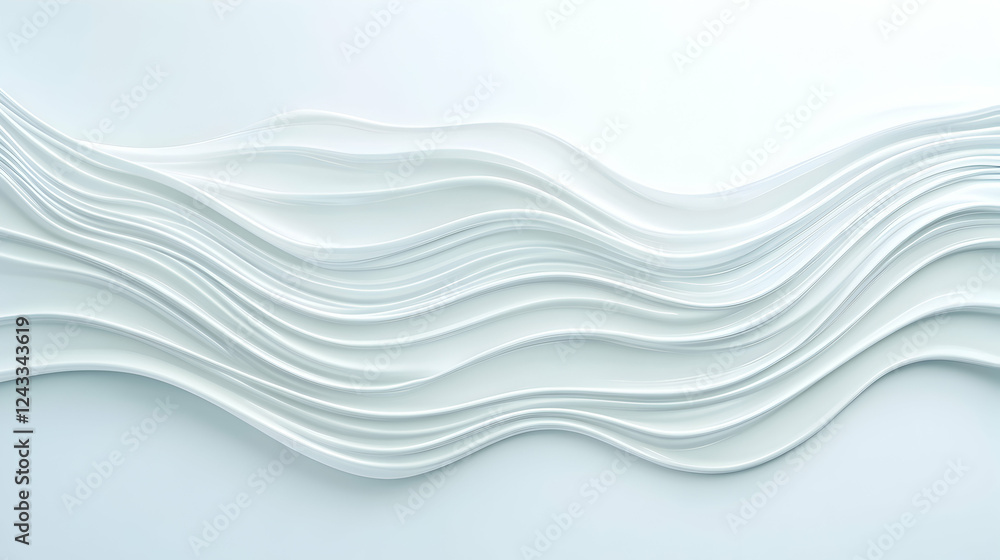 Fototapeta premium Abstract waves, light background, modern design, graphic element