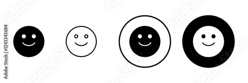 Smile icon vector. smile emoticon icon. feedback sign and symbol