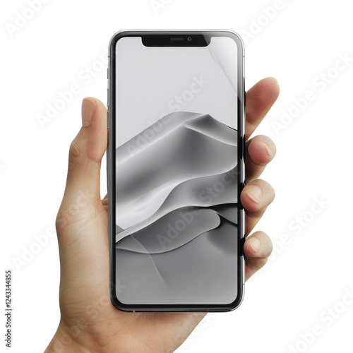 hand holding smart phone