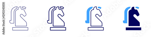 Joint venture strategy icon in 4 different styles. Thin Line, Line, Bold, and Bold Line. Duotone style. Editable stroke