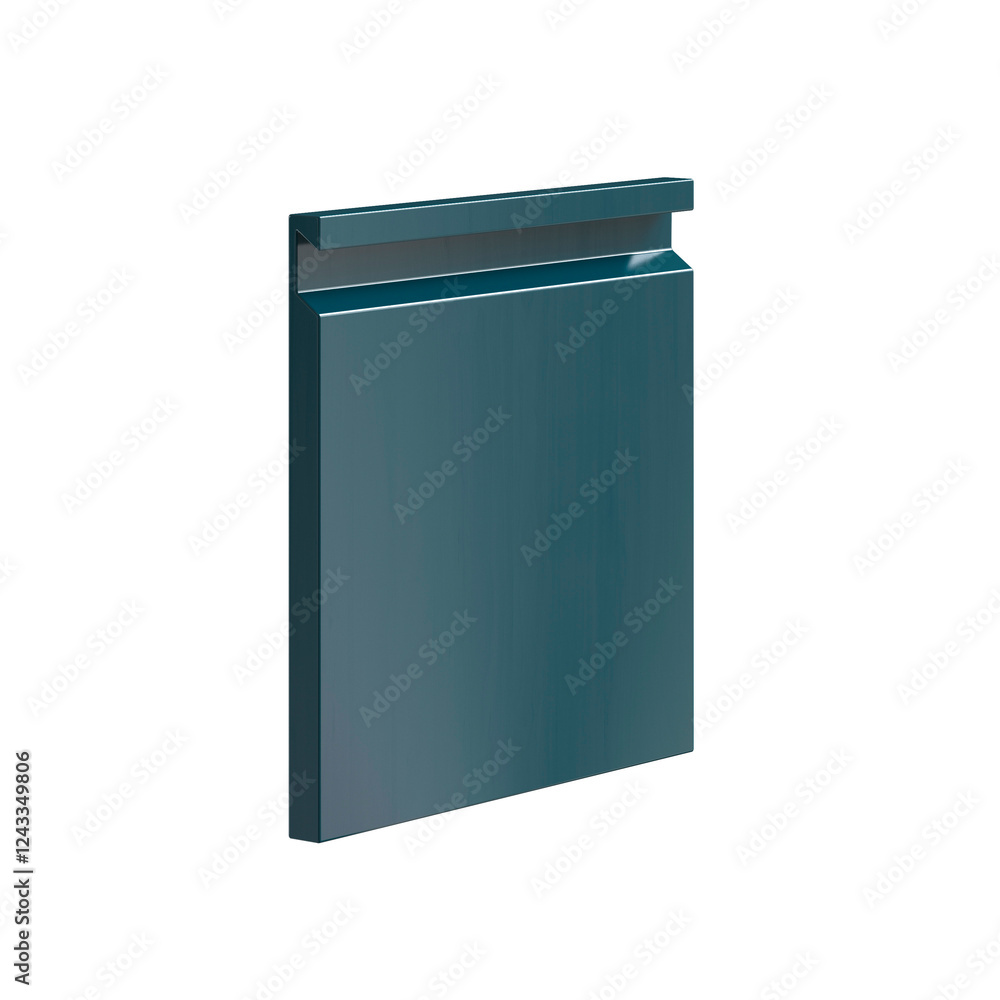 3d render of kitchen facade, blue classic kitchen facade, kitchen cabinet door, side view 3d render of kitchen facade, blue classic kitchen facade, kitchen cabinet door, side view