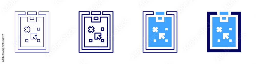 Social media goals icon in 4 different styles. Thin Line, Line, Bold, and Bold Line. Duotone style. Editable stroke Social media goals icon in 4 different styles. Thin Line, Line, Bold, and Bold Line. Duotone style. Editable stroke