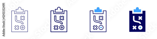 Social media innovation icon in 4 different styles. Thin Line, Line, Bold, and Bold Line. Duotone style. Editable stroke