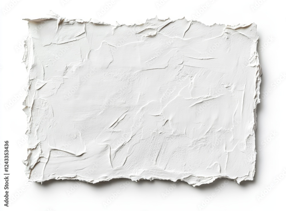 Obraz premium White textured plaster, studio shot, background isolated, design element