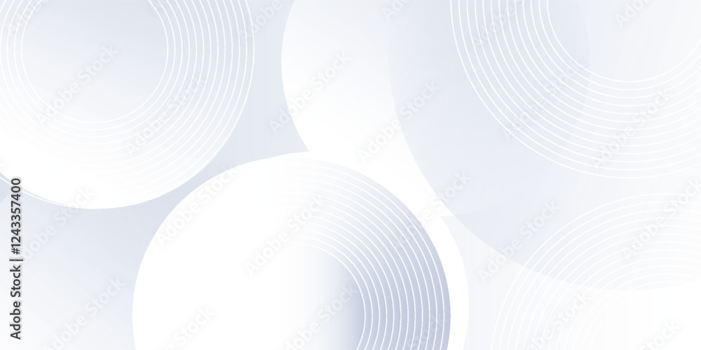 Naklejka premium Abstract grey background with dynamic circle lines. vector
