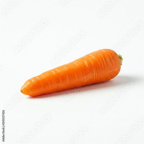 sliced fresh red colorful carrot with water drop on white background