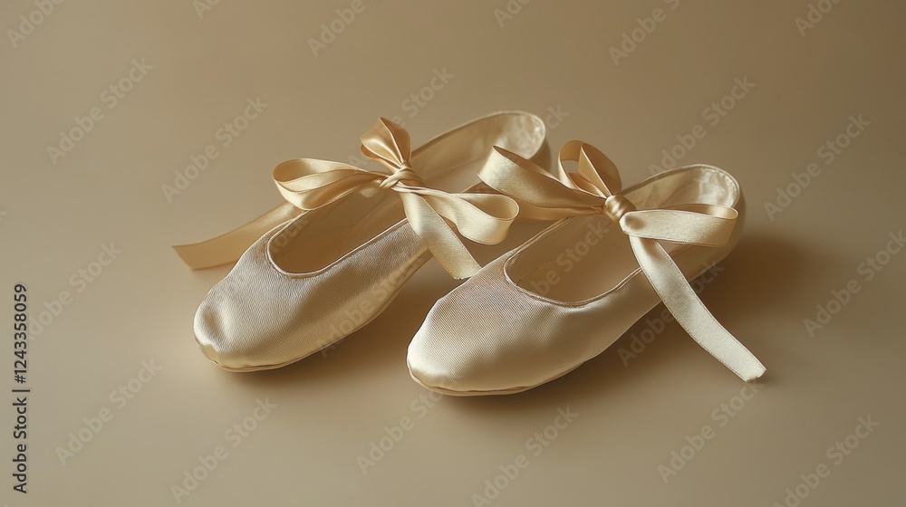 Ballet shoes showcase studio setting photography elegant environment close-up view dance concept Ballet shoes showcase studio setting photography elegant environment close-up view dance concept