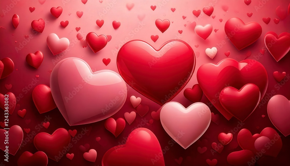 A romantic Valentine's Day background A romantic Valentine's Day background