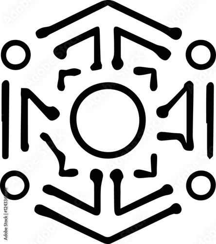 cyberpunk style icons and technology icon