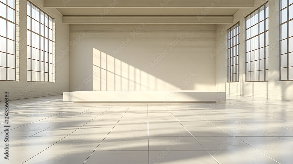 Obraz premium A soft gradient from cream to pale gray with a modern feel.