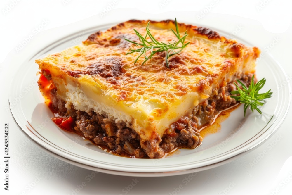 Delicious Greek Moussaka Dish Delicious Greek Moussaka Dish