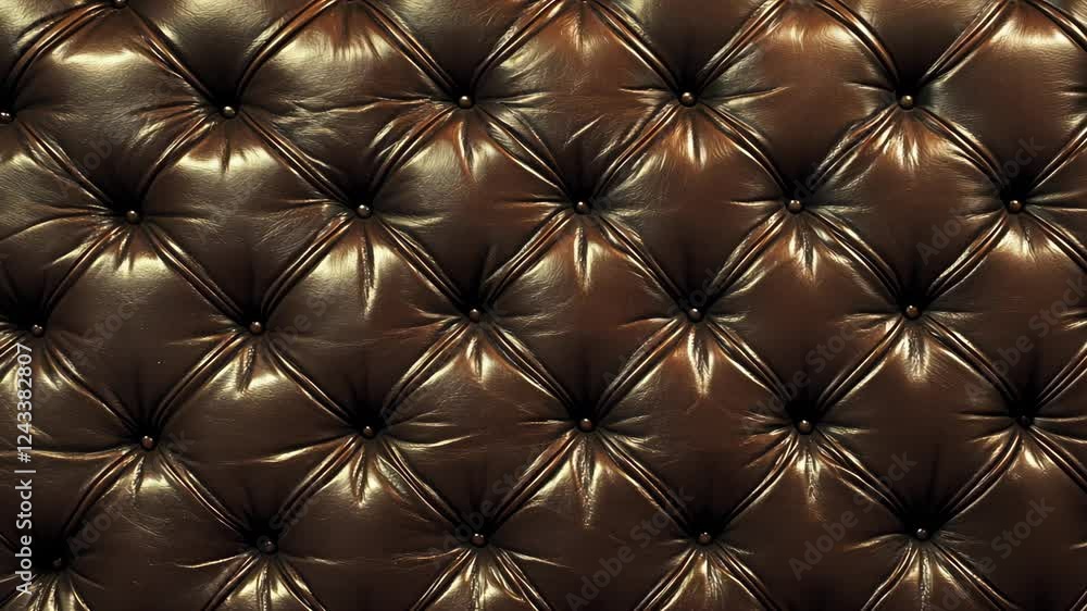 Close-up view of a textured brown leather wall in an elegant setting showcasing rich patterns and luxurious details Close-up view of a textured brown leather wall in an elegant setting showcasing rich patterns and luxurious details