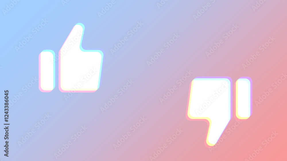 グッドサインとバッドサイン 高評価と低評価 シンプルな背景イラスト 反対 対立 意見 グッドサインとバッドサイン 高評価と低評価 シンプルな背景イラスト 反対 対立 意見