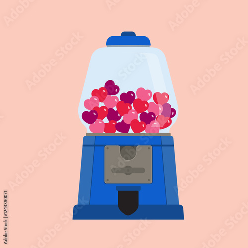 Vintage heart Gumball Machine