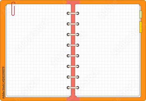 opened book blank notebook