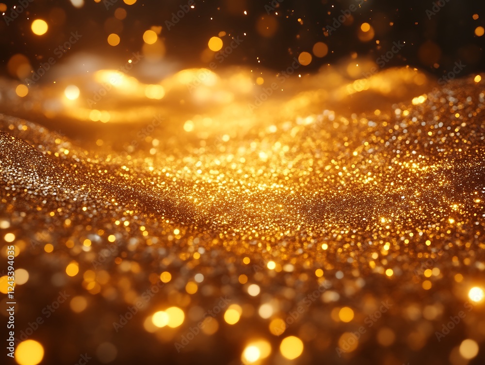 Sparkling gold glitter texture background. Sparkling gold glitter texture background.