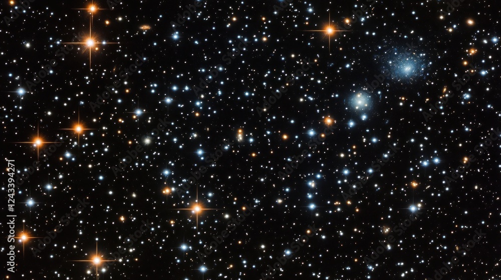 A stunning view of a starry night sky filled with various celestial bodies. A stunning view of a starry night sky filled with various celestial bodies.