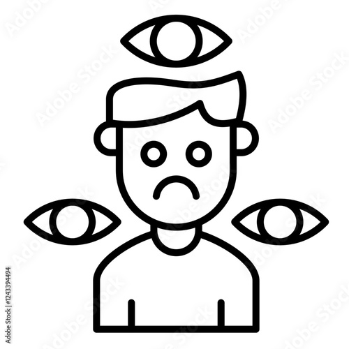 schizophrenia Icon, mental illness, mental health
