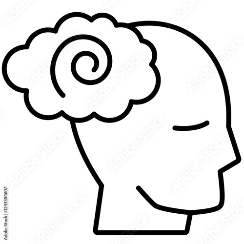 schizophrenia Icon, mental illness, mental health