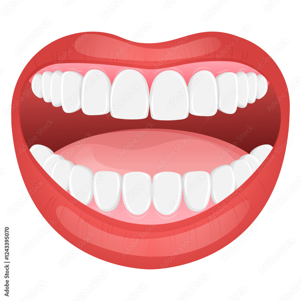 Vector image of mouth and teeth. Dentistry and dental treatment concept. Element for your design of banners, posters, articles, etc. Vector image of mouth and teeth. Dentistry and dental treatment concept. Element for your design of banners, posters, articles, etc.