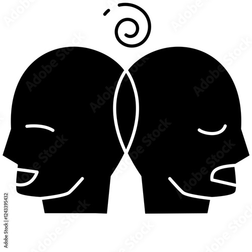 schizophrenia Icon, mental illness, mental health