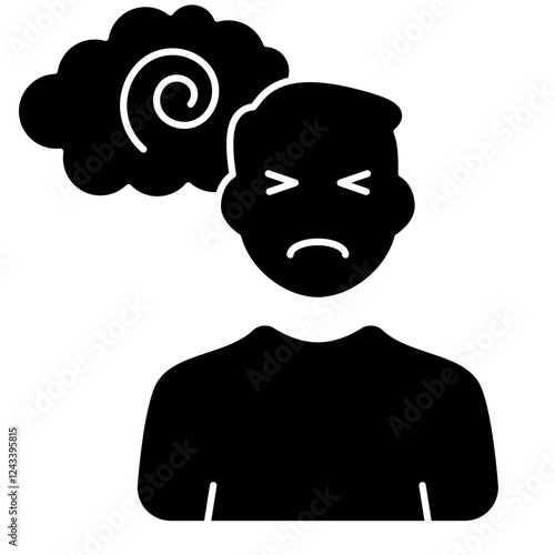 schizophrenia Icon, mental illness, mental health