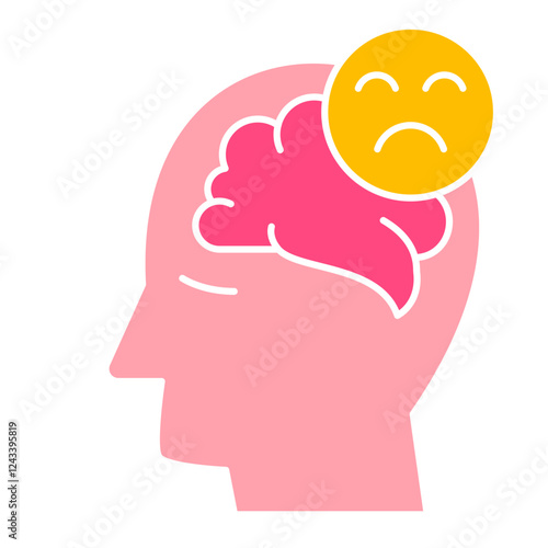 schizophrenia Icon, mental illness, mental health