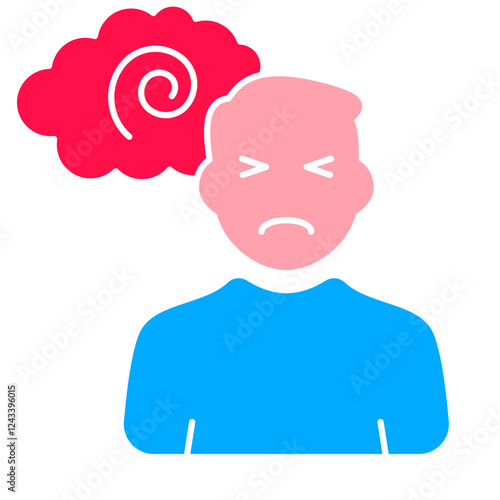 schizophrenia Icon, mental illness, mental health