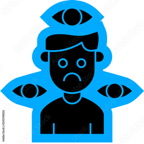 schizophrenia Icon, mental illness, mental health