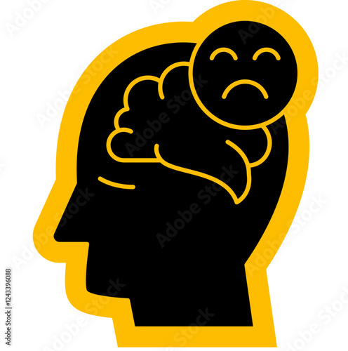 schizophrenia Icon, mental illness, mental health