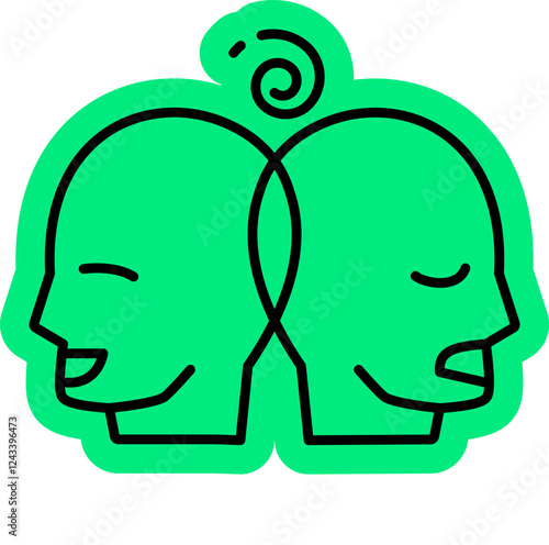 schizophrenia Icon, mental illness, mental health