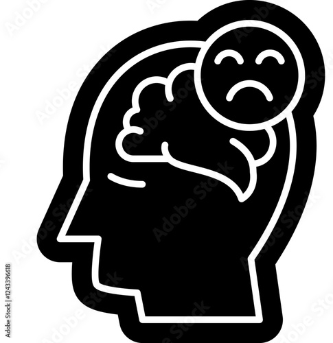 schizophrenia Icon, mental illness, mental health