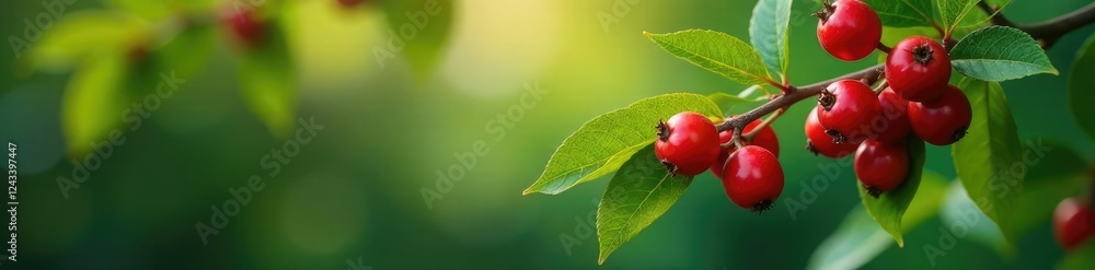 Mature rowan tree branches with leaves and berries, berries, nature Mature rowan tree branches with leaves and berries, berries, nature