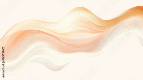 Minimalistic abstract design featuring pastel gradients and elegant, smooth lines flowing seamlessly across the canvas