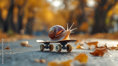 A Snail's Skateboard Adventure