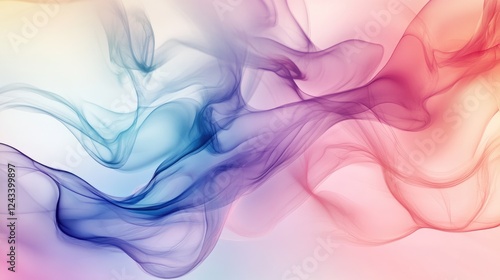 Abstract design with pastel gradients and fluid, flowing lines in a minimalist style for a modern, clean look