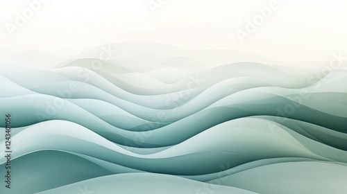 Gentle pastel gradient abstract art with smooth flowing lines, perfect for minimalistic and contemporary design