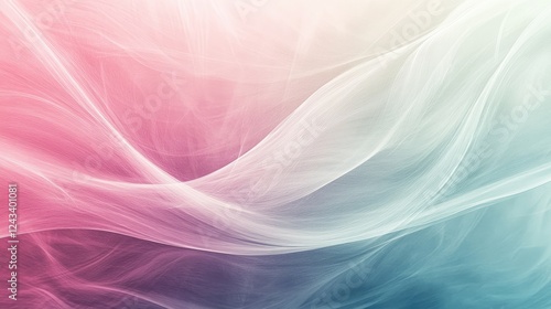 Gentle pastel gradient abstract art with smooth flowing lines, perfect for minimalistic and contemporary design