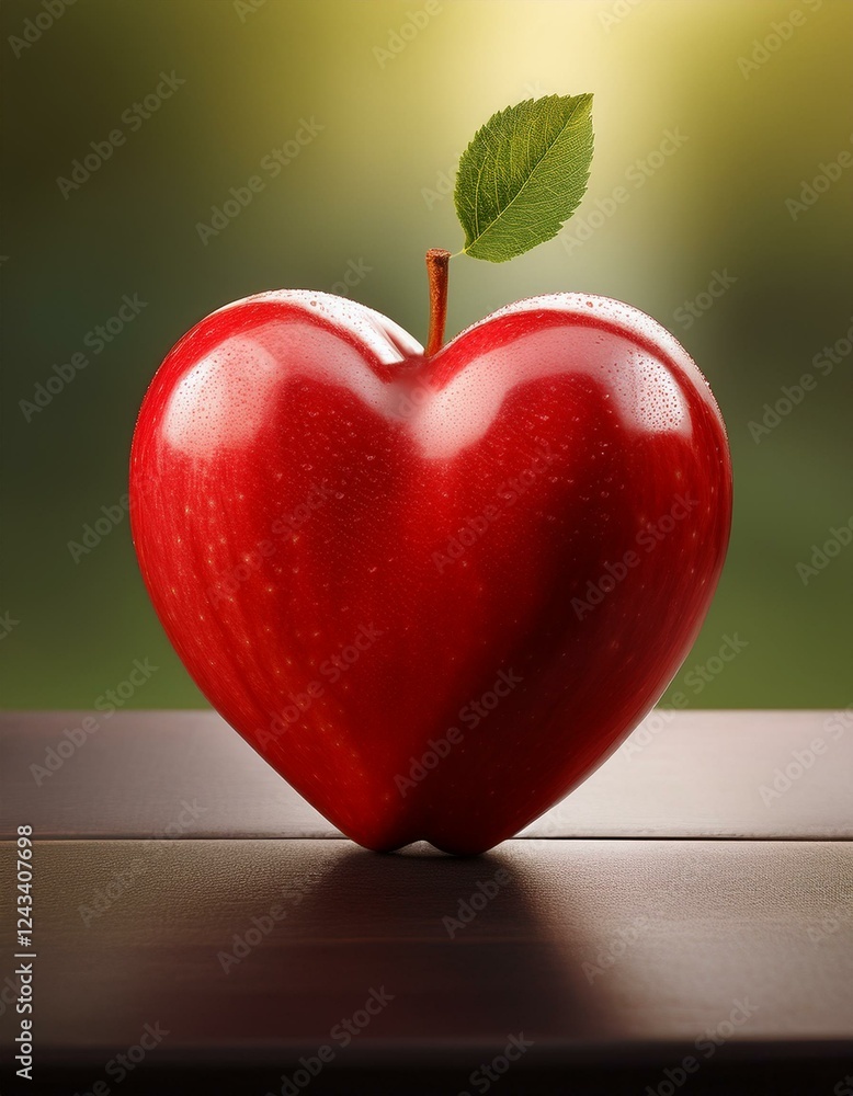 heart shaped apple