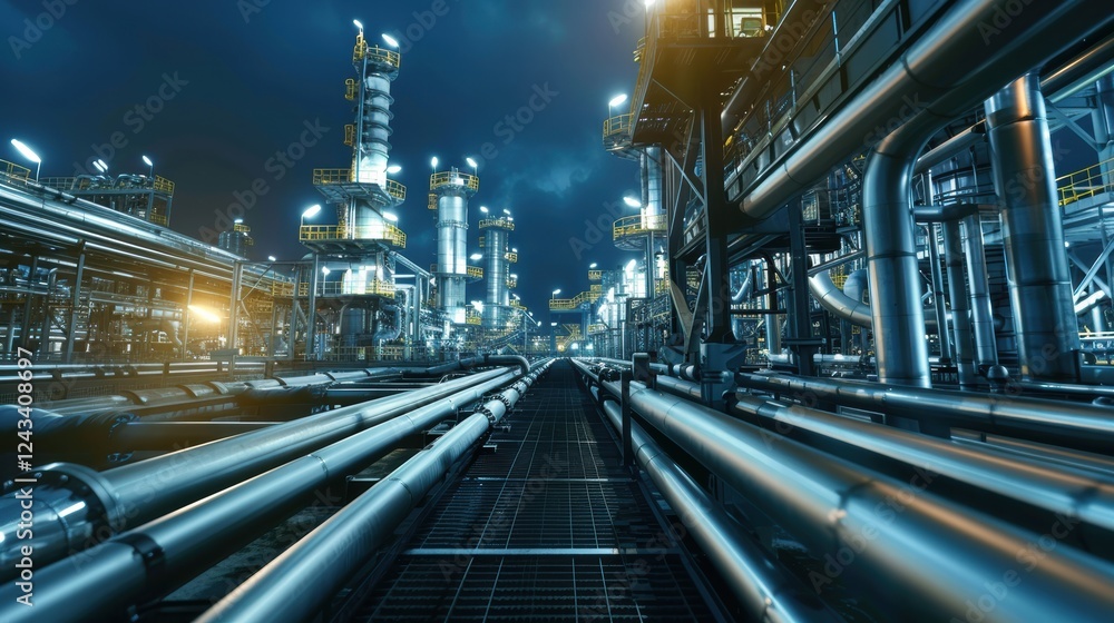 Concept of gas extraction in the energy and gas industry, highlighting the gas production, drilling and energy Concept of gas extraction in the energy and gas industry, highlighting the gas production, drilling and energy