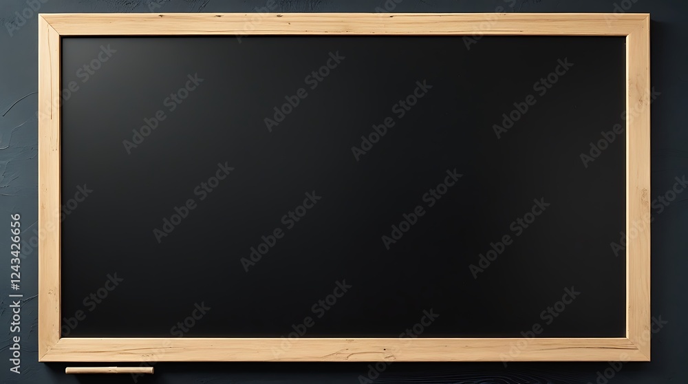 Elegant wooden framed chalkboard for business presentations and education Elegant wooden framed chalkboard for business presentations and education