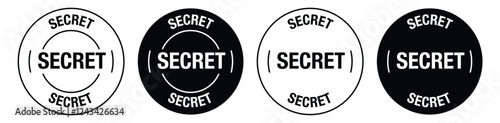 Secret rounded vector symbol set