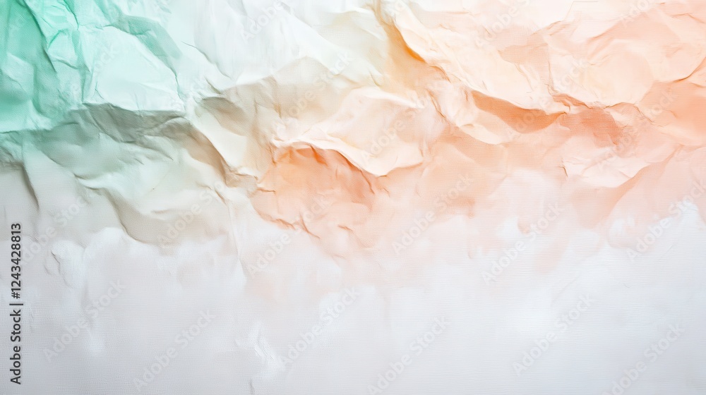 Fototapeta premium Soft textures of a clean white canvas with gentle pencil strokes capturing a serene abstract design