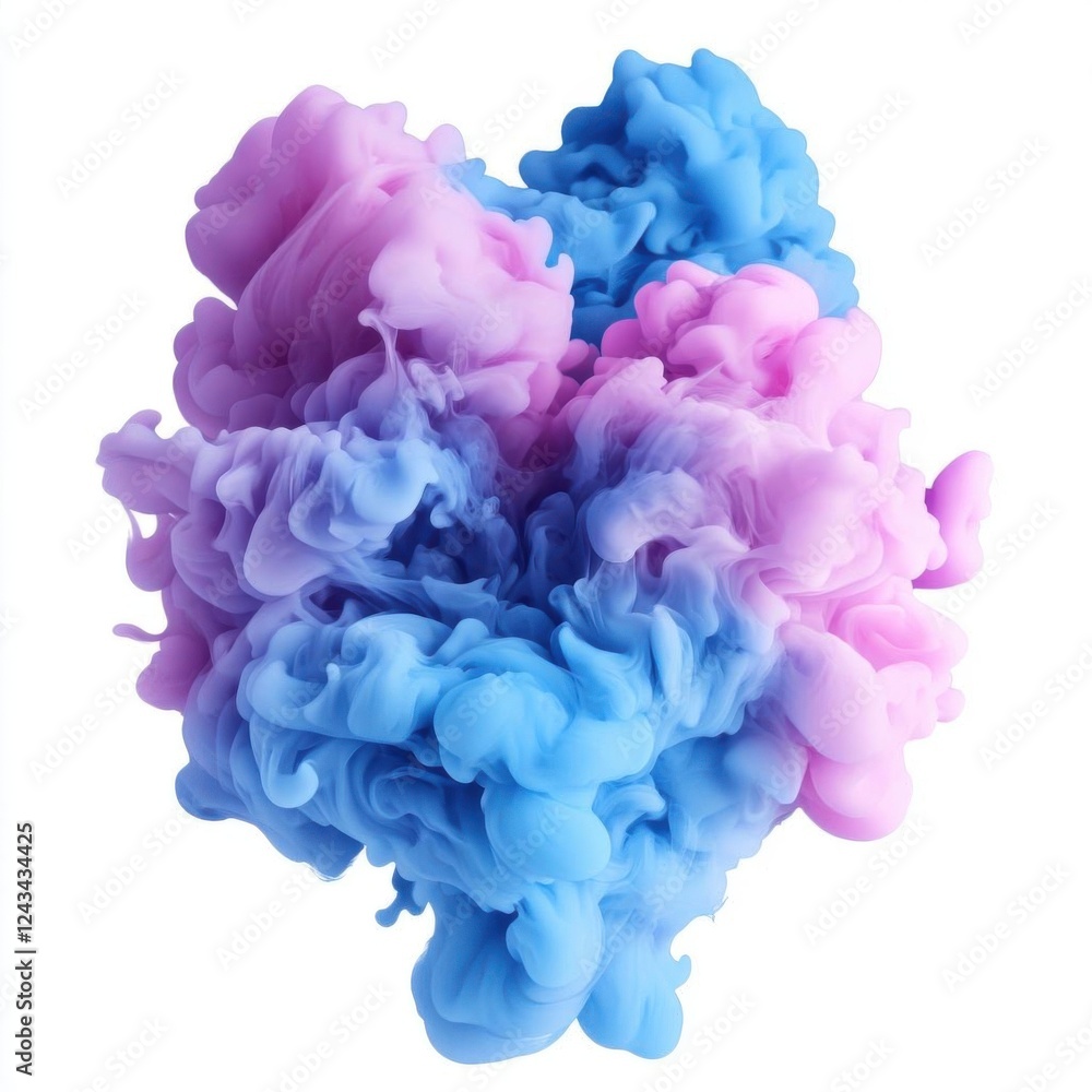 Fototapeta premium Artistic smoke in vivid blue
