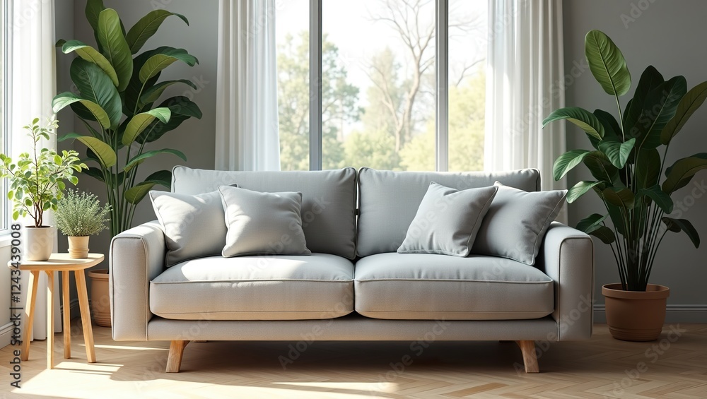 Fototapeta premium living room interior