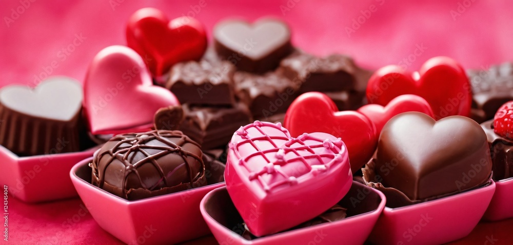 Valentines Day Chocolates Horizontal Banner for website header