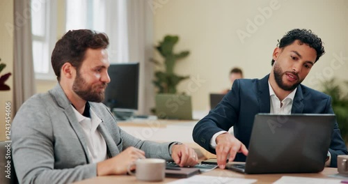 Wallpaper Mural Shaking hands, deal and business men in office with investment agreement for company assets. Partnership, contract and male financial advisor with manager for finance meeting handshake for merger. Torontodigital.ca